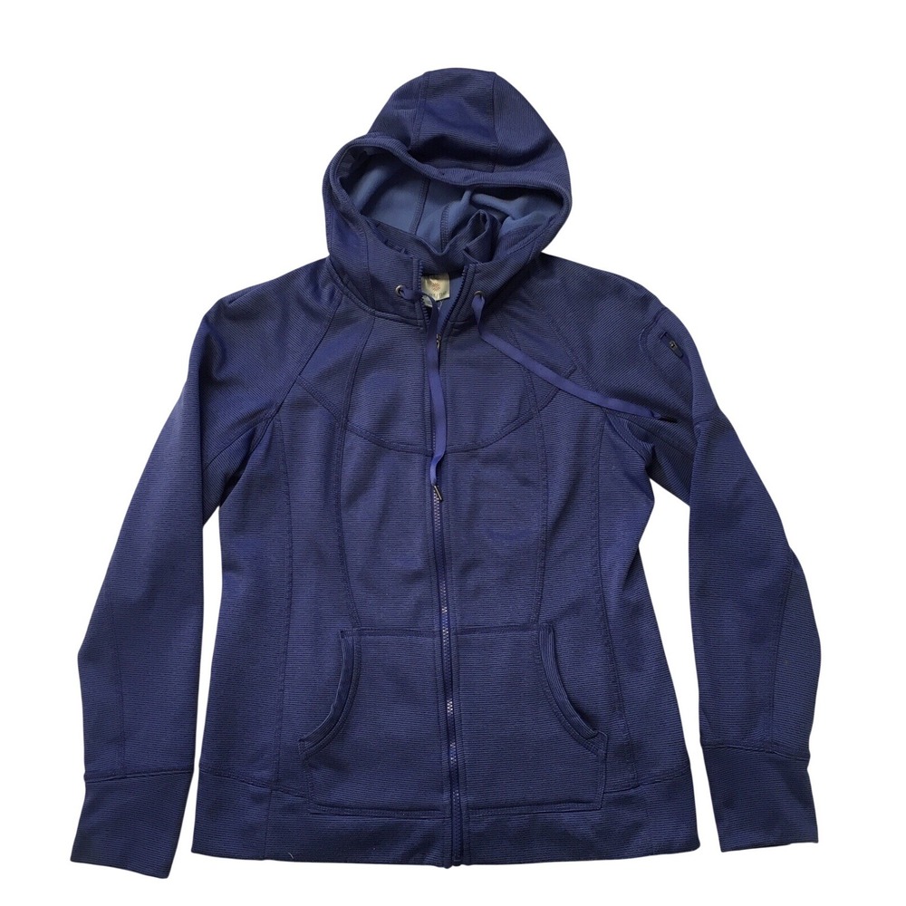 Tangerine Long Sleeve Athleisure Hoodie Sweatshirt Women's Large Royal Blue